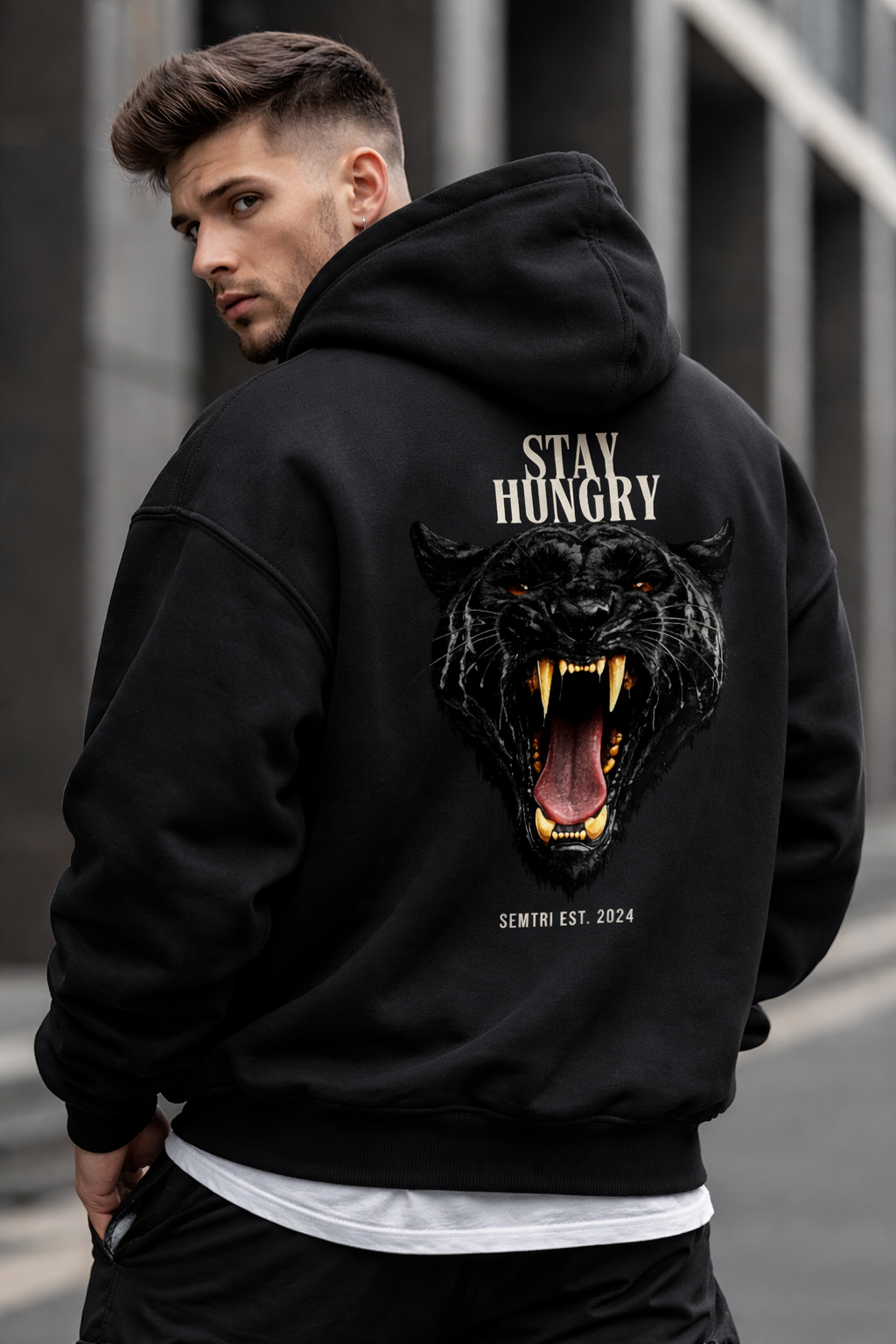 STAY HUNGRY Hoodie - Oversized Fit
