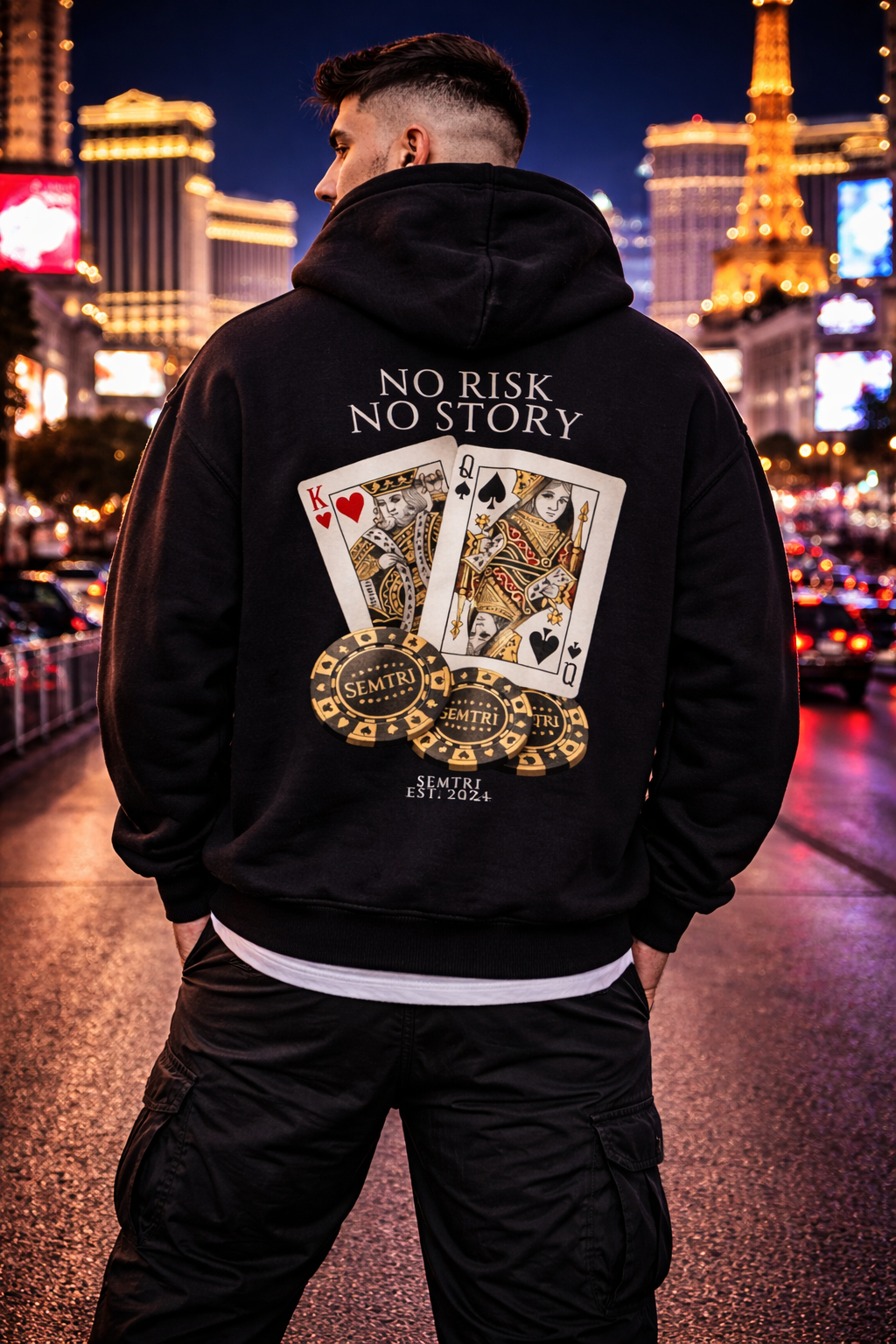 NO RISK NO STORY Hoodie - Oversized Fit