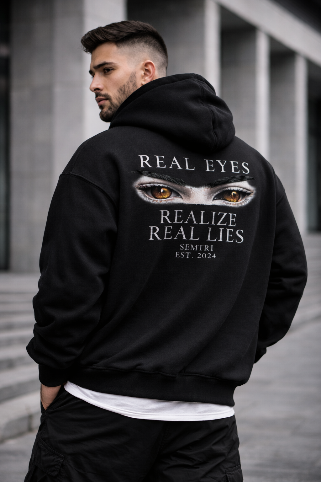 REAL EYES Hoodie - Oversized Fit