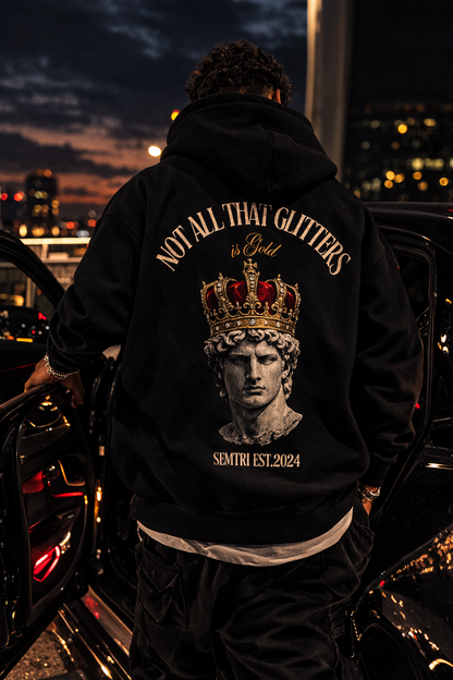 NOT ALL THAT GLITTERS Hoodie - Oversized Fit
